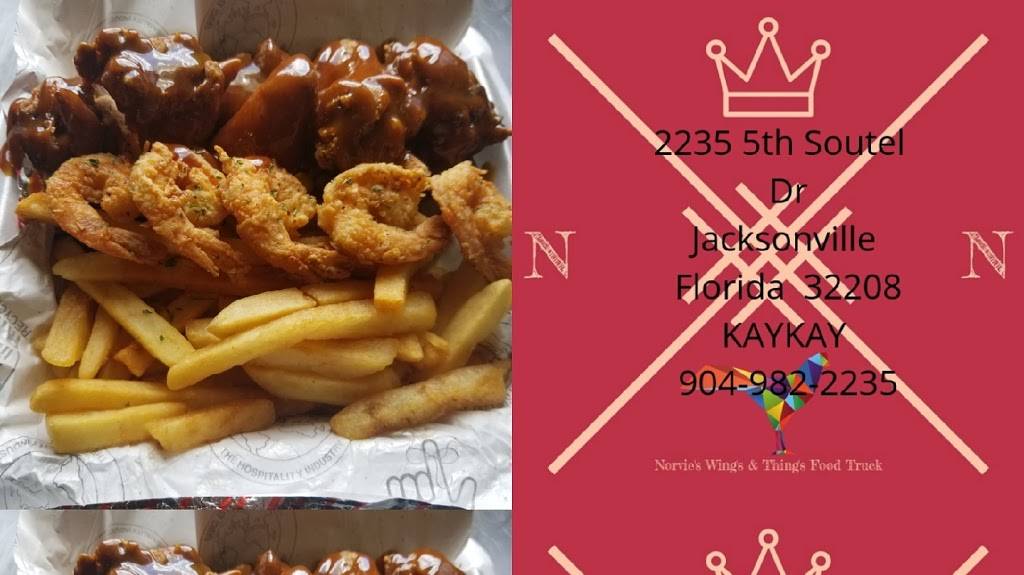 Norvies Wings &Things | restaurant | 2235 Soutel Dr, Jacksonville, FL 32208, USA | 9049822275 OR +1 904-982-2275