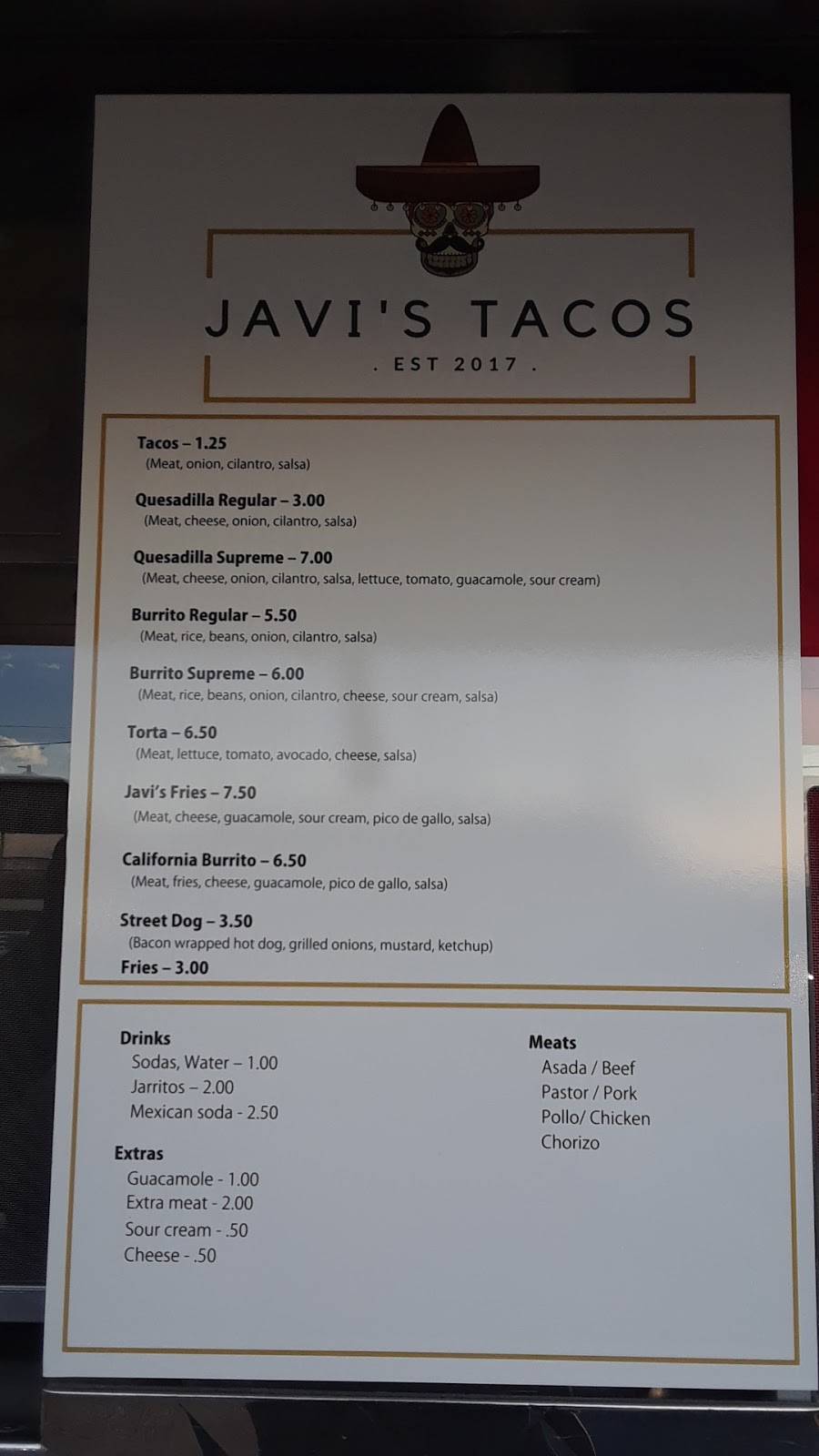 Javis Tacos | restaurant | 101 E Glenwood Ave, Turlock, CA 95380, USA | 2095951568 OR +1 209-595-1568