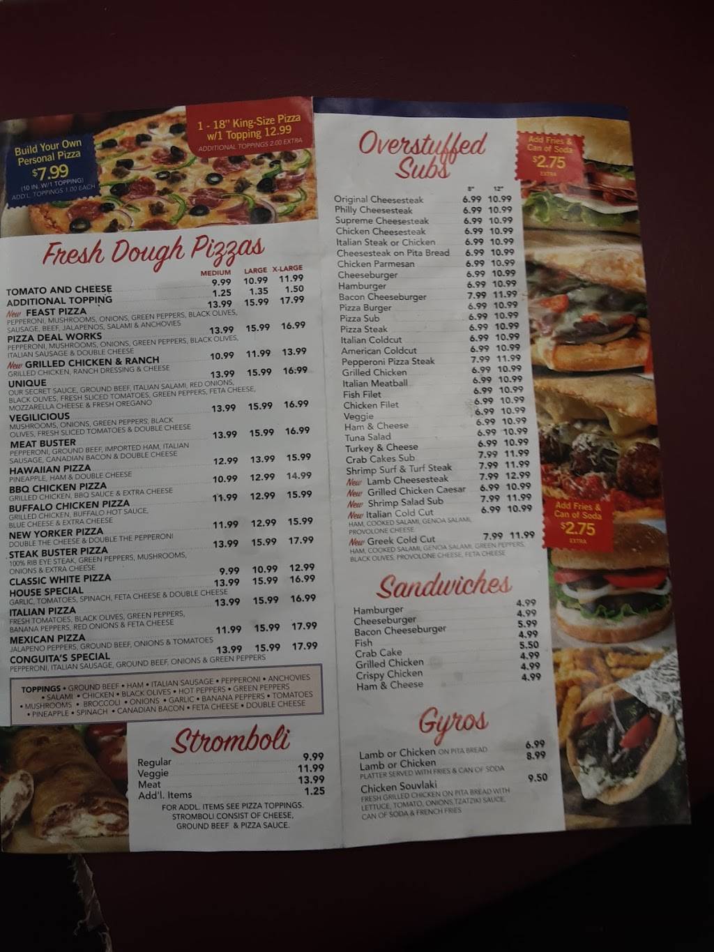 Conguitas pizza and wings | restaurant | 4205 Erdman Ave, Baltimore, MD 21213, USA | 4105223000 OR +1 410-522-3000
