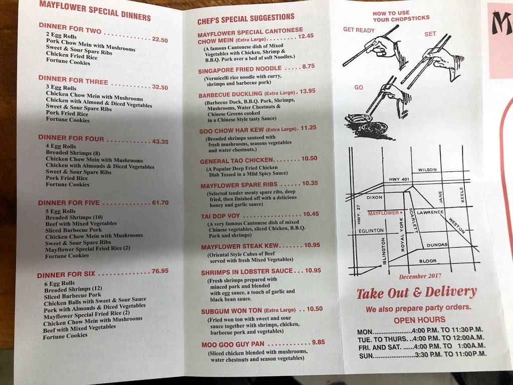 Mayflower Chinese Food | restaurant | 1500 Royal York Rd, Etobicoke, ON M9P 3B6, Canada | 4162486163 OR +1 416-248-6163