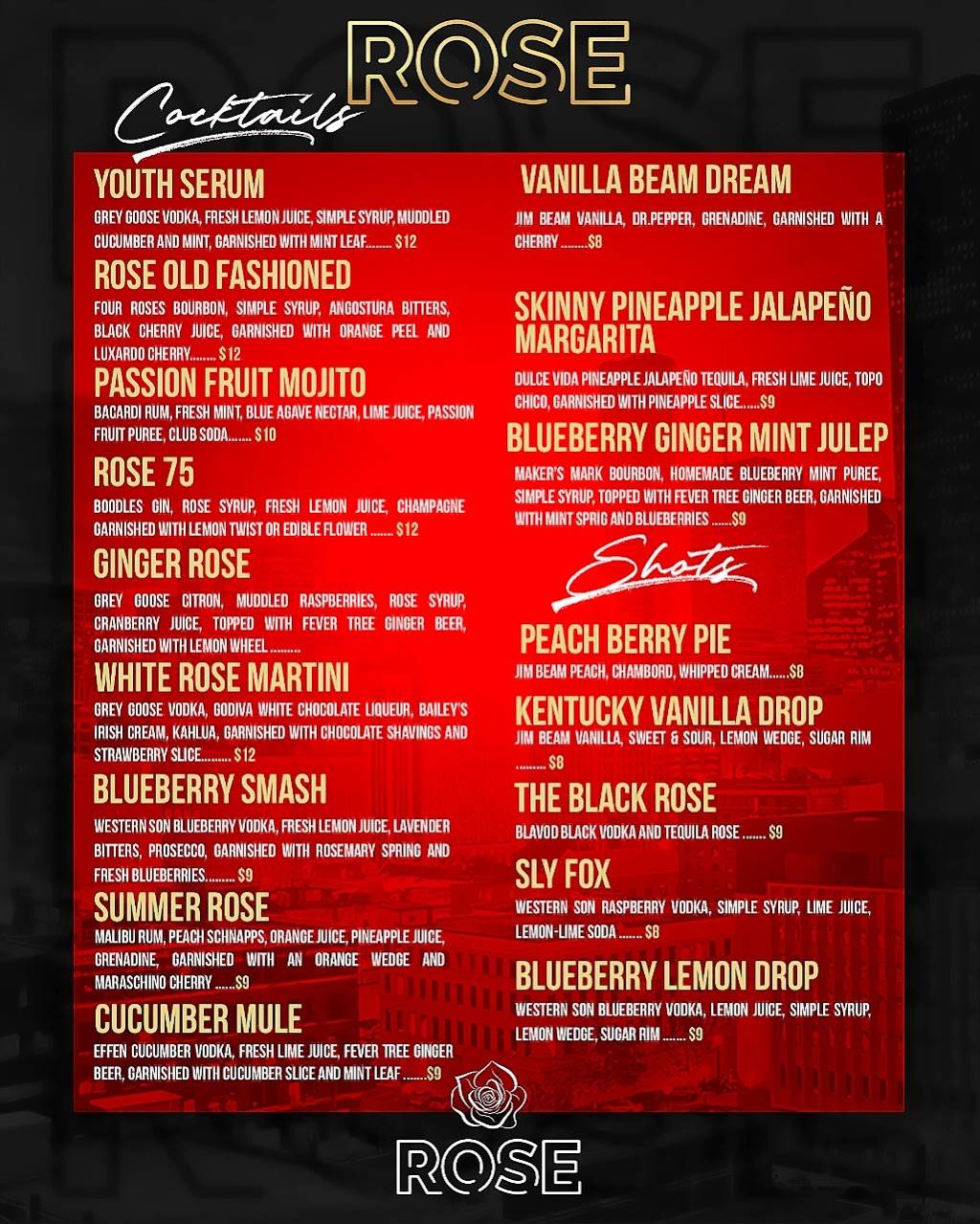 Rose Rooftop & Restaurant | restaurant | 20 Waterway Ave Ste #200, The Woodlands, TX 77380, USA | 8323415142 OR +1 832-341-5142