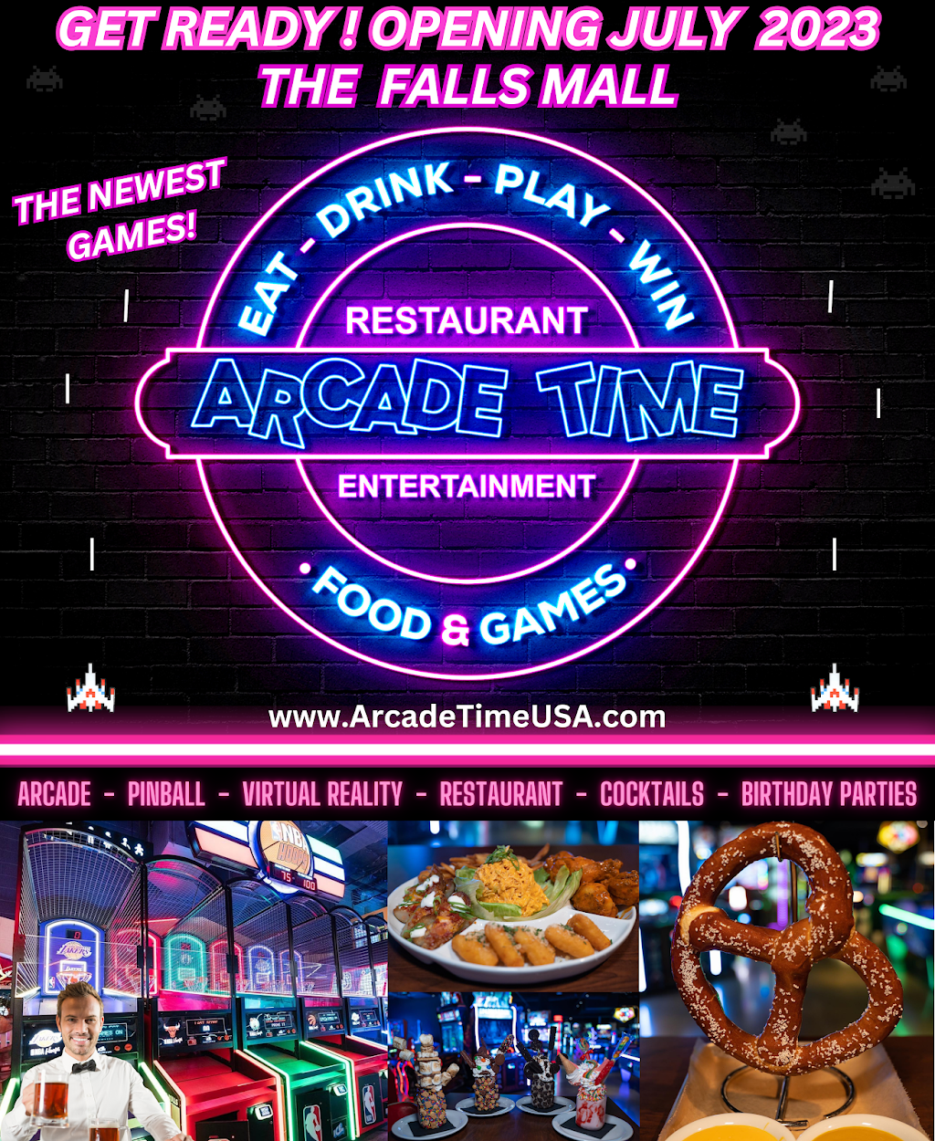 Arcade Time Entertainment | restaurant | 8888 SW 136th St #395a, Miami, FL 33176, USA | 9549511155 OR +1 954-951-1155