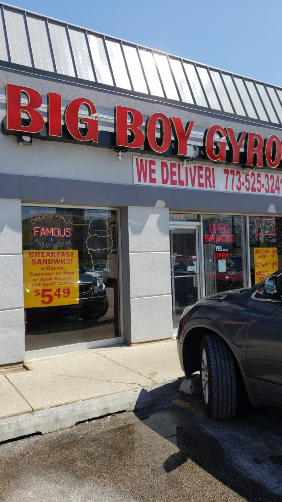 Big Boy Gyros | restaurant | 3541 N Western Ave, Chicago, IL 60618, USA | 7735253241 OR +1 773-525-3241