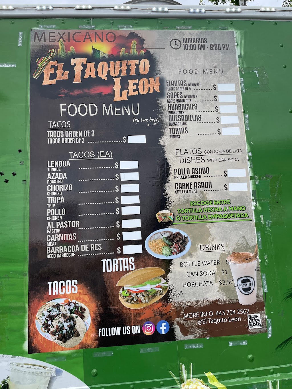 El taquito leon 3 | restaurant | 2415 York Rd, Timonium, MD 21093, USA | 4105017576 OR +1 410-501-7576