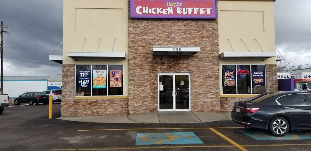 Hartz Chicken Buffet | restaurant | 106 N Danville St, Willis, TX 77378, USA | 9367015174 OR +1 936-701-5174