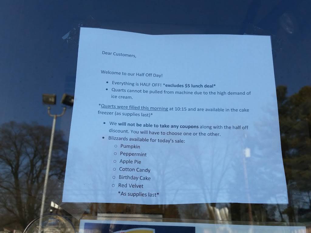 Dairy Queen | restaurant | 56 S Flynn Rd, Westville, IN 46391, USA | 2197852832 OR +1 219-785-2832