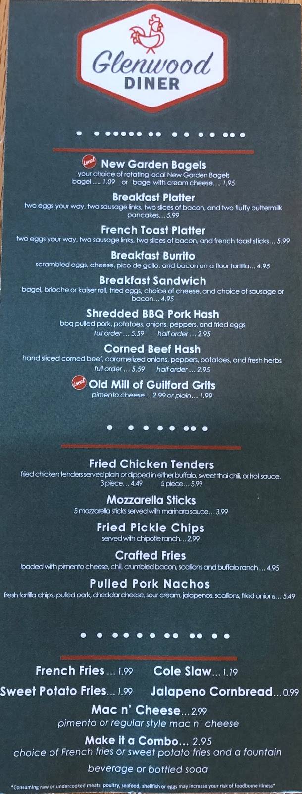 Glenwood Diner | restaurant | 1201 W Gate City Blvd Suite 102, Greensboro, NC 27403, USA | 3363344101 OR +1 336-334-4101