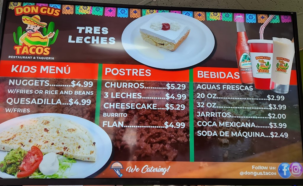 Don Gus Tacos Restaurante y Taqueria | restaurant | 2074 Old Norcross Rd C, Lawrenceville, GA 30044, USA | 4703679779 OR +1 470-367-9779