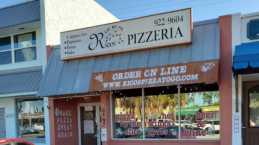 Ricos Pizzeria | restaurant | 6547 Gateway Ave, Sarasota, FL 34231, USA | 9419229604 OR +1 941-922-9604
