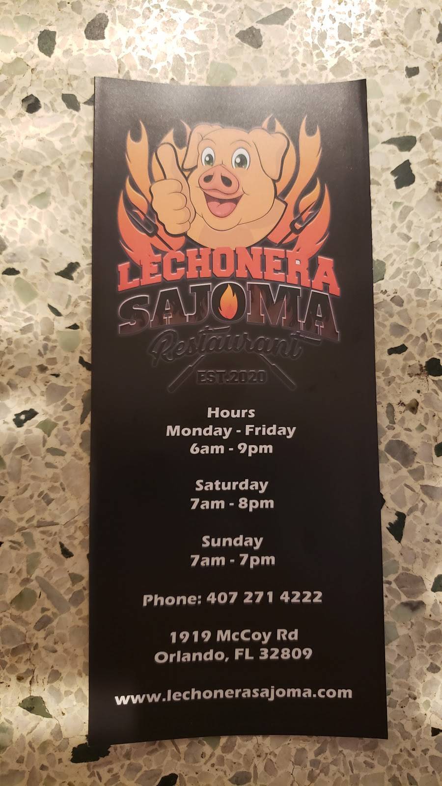 Lechonera Sajoma | restaurant | Belle Isle, FL 32809, USA | 4072714222 OR +1 407-271-4222