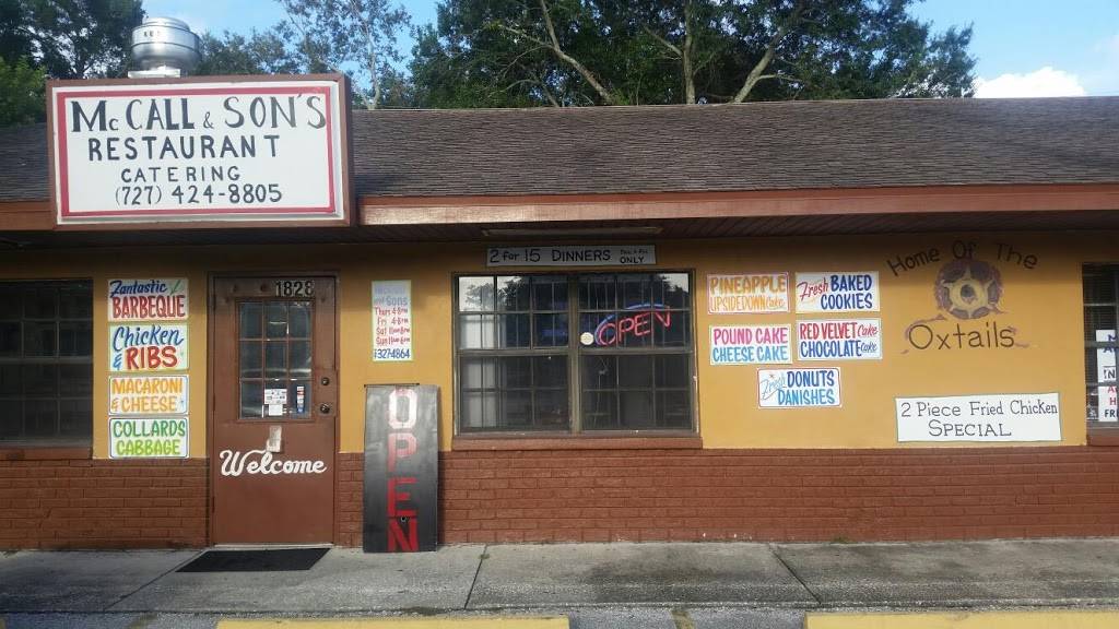 McCalls and Son Restaurant | restaurant | 1828 49th St S, Gulfport, FL 33707, USA | 7273274864 OR +1 727-327-4864