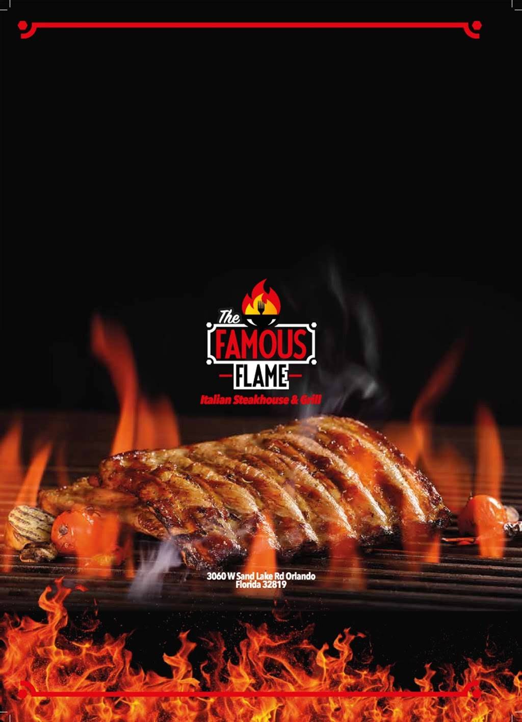 The Famous Flame Steakhouse, Italian & American Food Restaurant | restaurant | 3060 W Sand Lake Rd, Orlando, FL 32819, USA | 3212735138 OR +1 321-273-5138