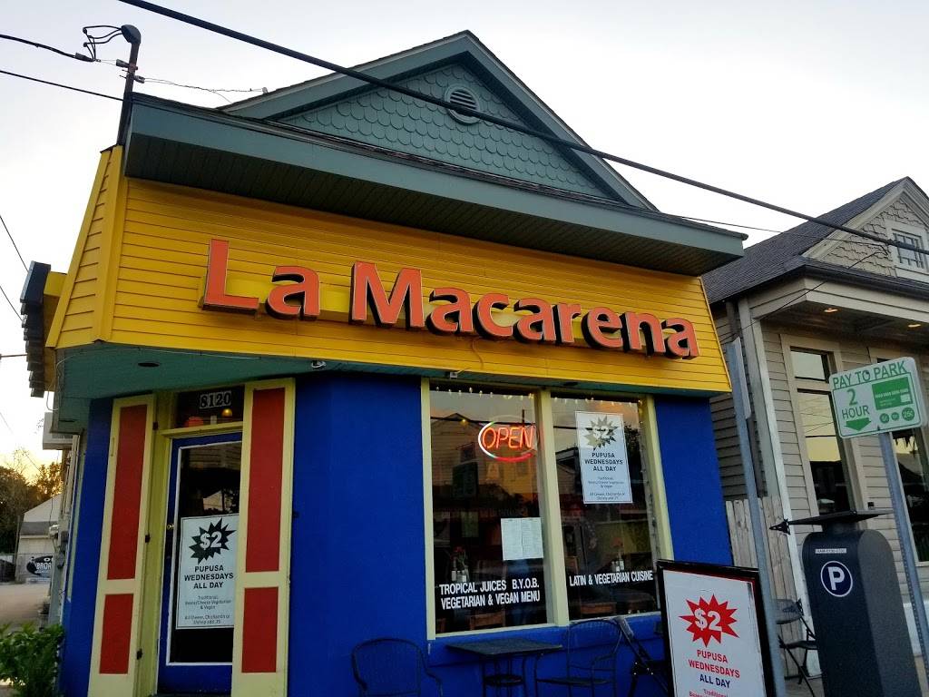 La Macarena Pupuseria & Latin Cafe | restaurant | 8120 Hampson St, New Orleans, LA 70118, USA | 5048625252 OR +1 504-862-5252