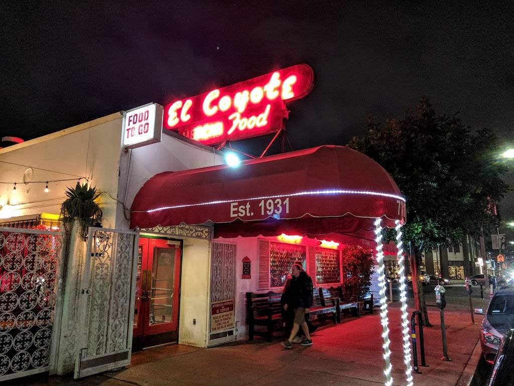 El Coyote | restaurant | 7312 Beverly Blvd, Los Angeles, CA 90036, USA | 3239392255 OR +1 323-939-2255