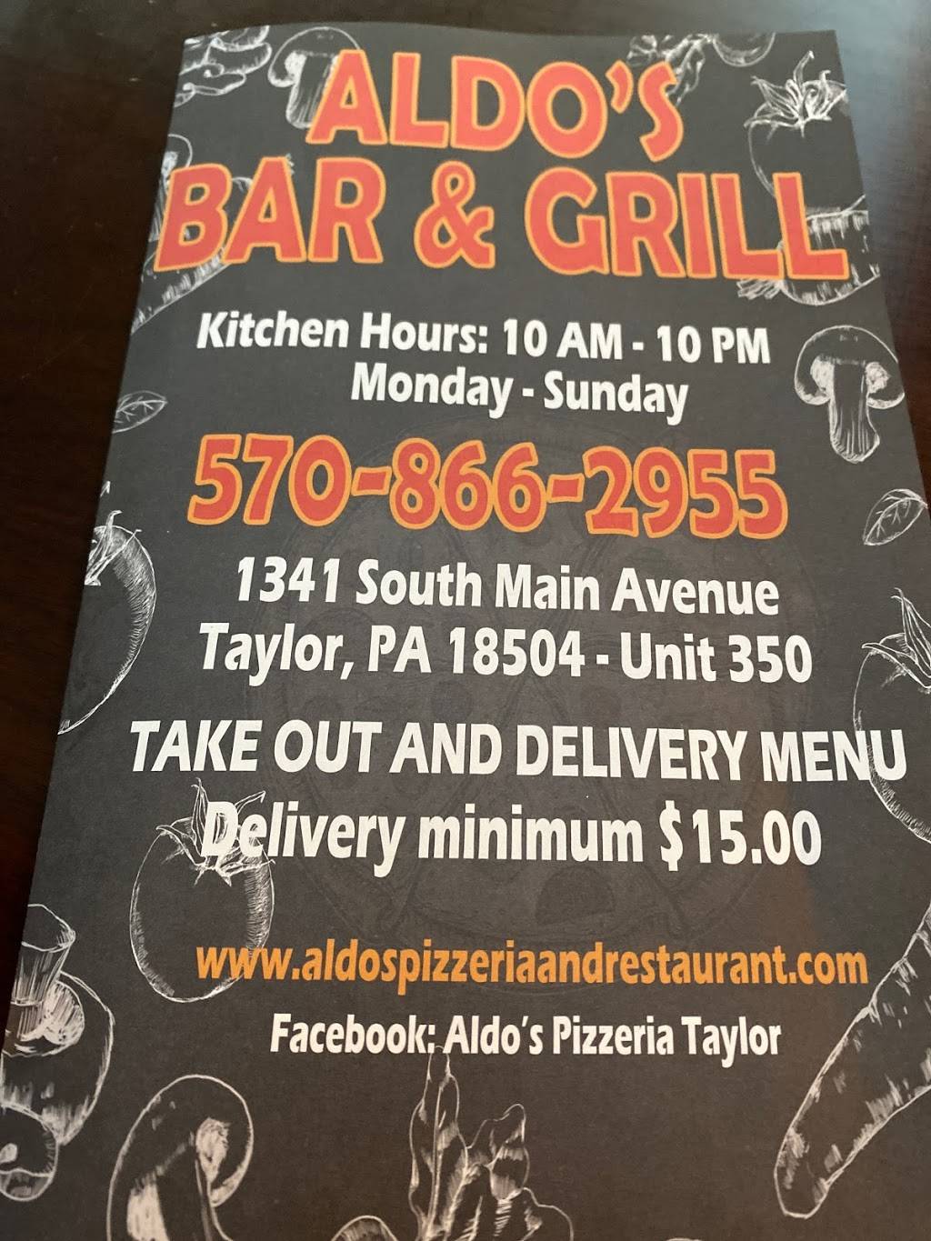 Aldos Pizza 2 | restaurant | 1341 S Main Ave, Scranton, PA 18504, USA | 5708662955 OR +1 570-866-2955