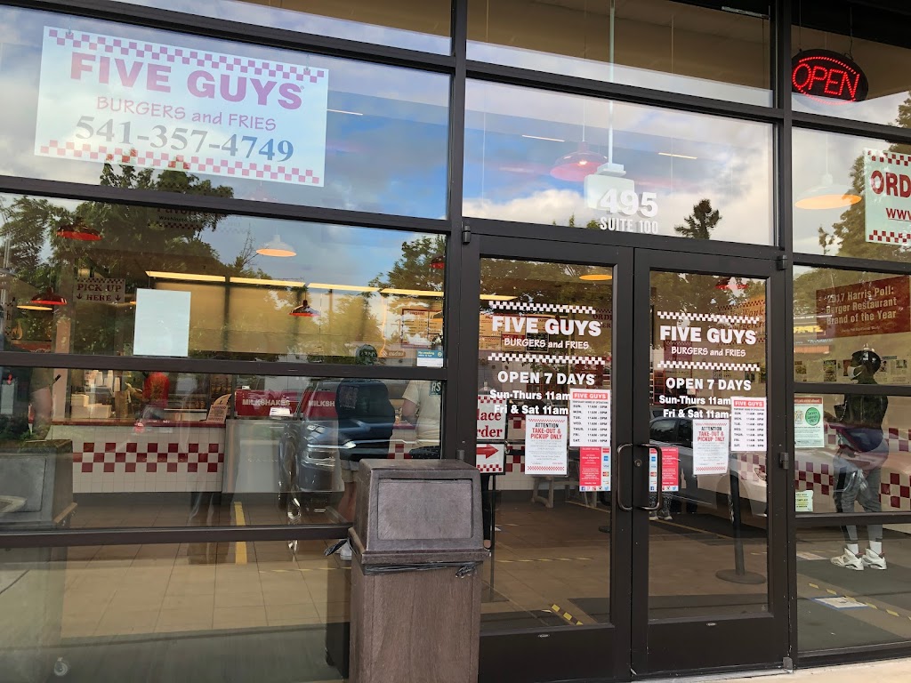 Five Guys | meal takeaway | 495 W 7th Ave Suite 100, Eugene, OR 97401, USA | 5413574749 OR +1 541-357-4749