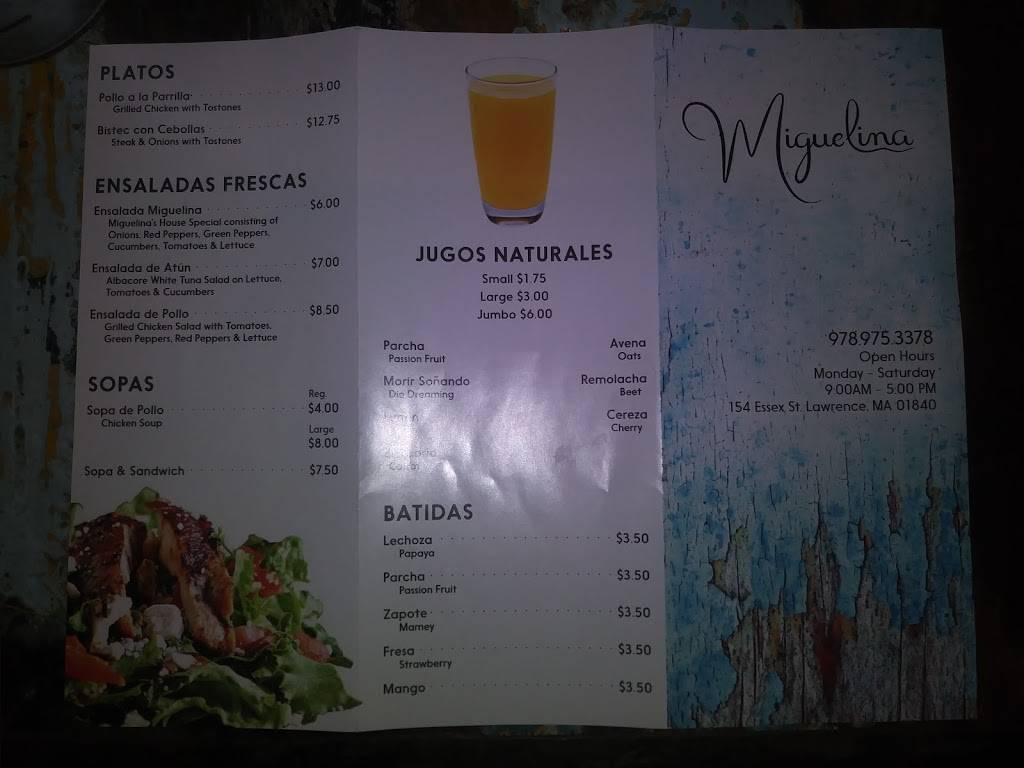 Reposteria Miguelina | restaurant | 154 Essex St, Lawrence, MA 01840, USA | 9789753378 OR +1 978-975-3378