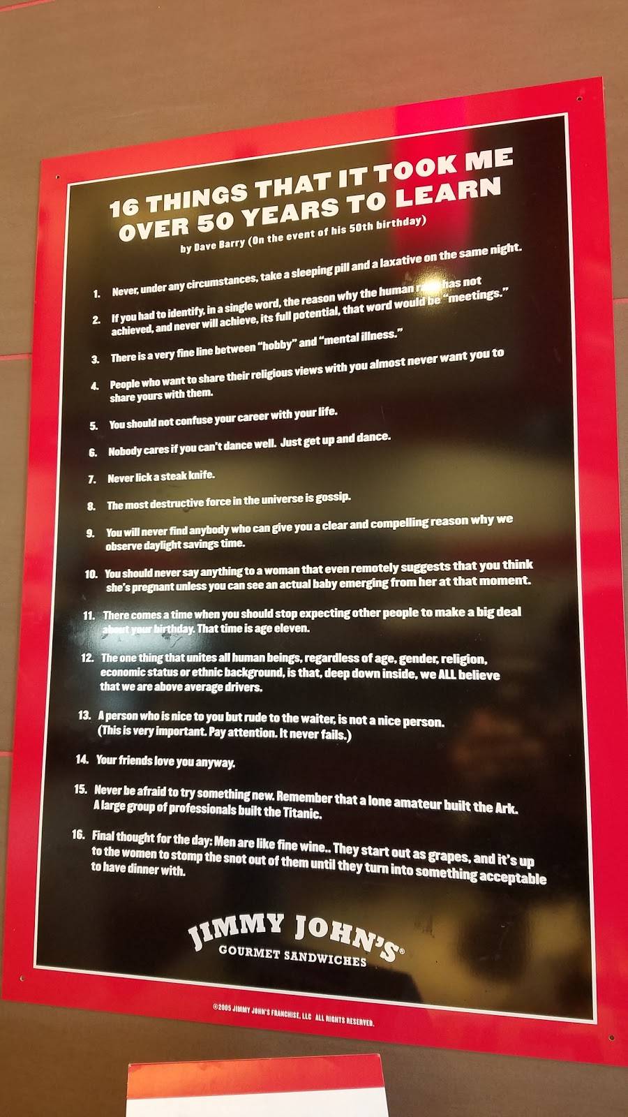 Jimmy Johns | meal delivery | 39825 Traditions Dr, Northville, MI 48168, USA | 2483801380 OR +1 248-380-1380