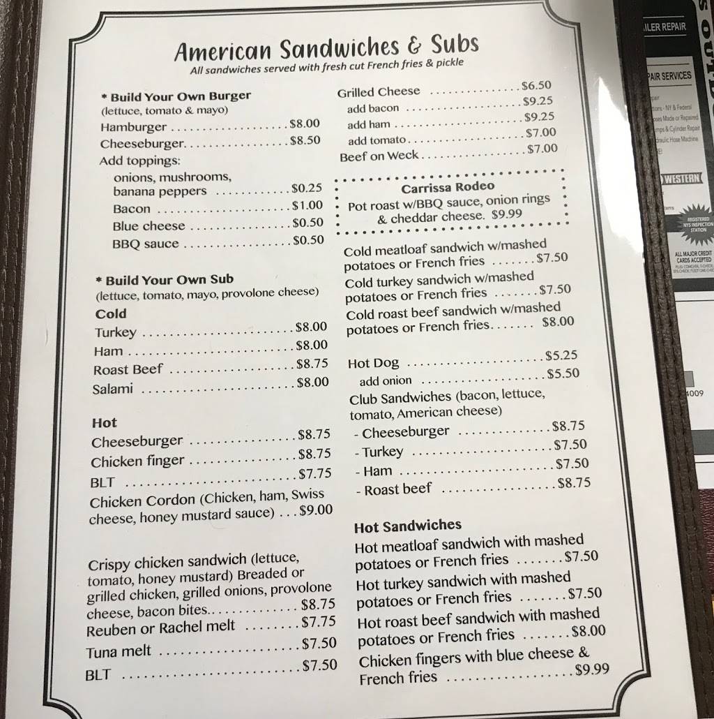 Mels Place | restaurant | 10945 Olean Rd, Chaffee, NY 14030, USA | 7164965041 OR +1 716-496-5041