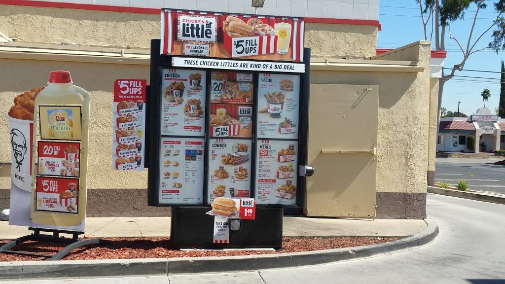 KFC | restaurant | 1057 N Grand Ave, Covina, CA 91724, USA | 6269662249 OR +1 626-966-2249