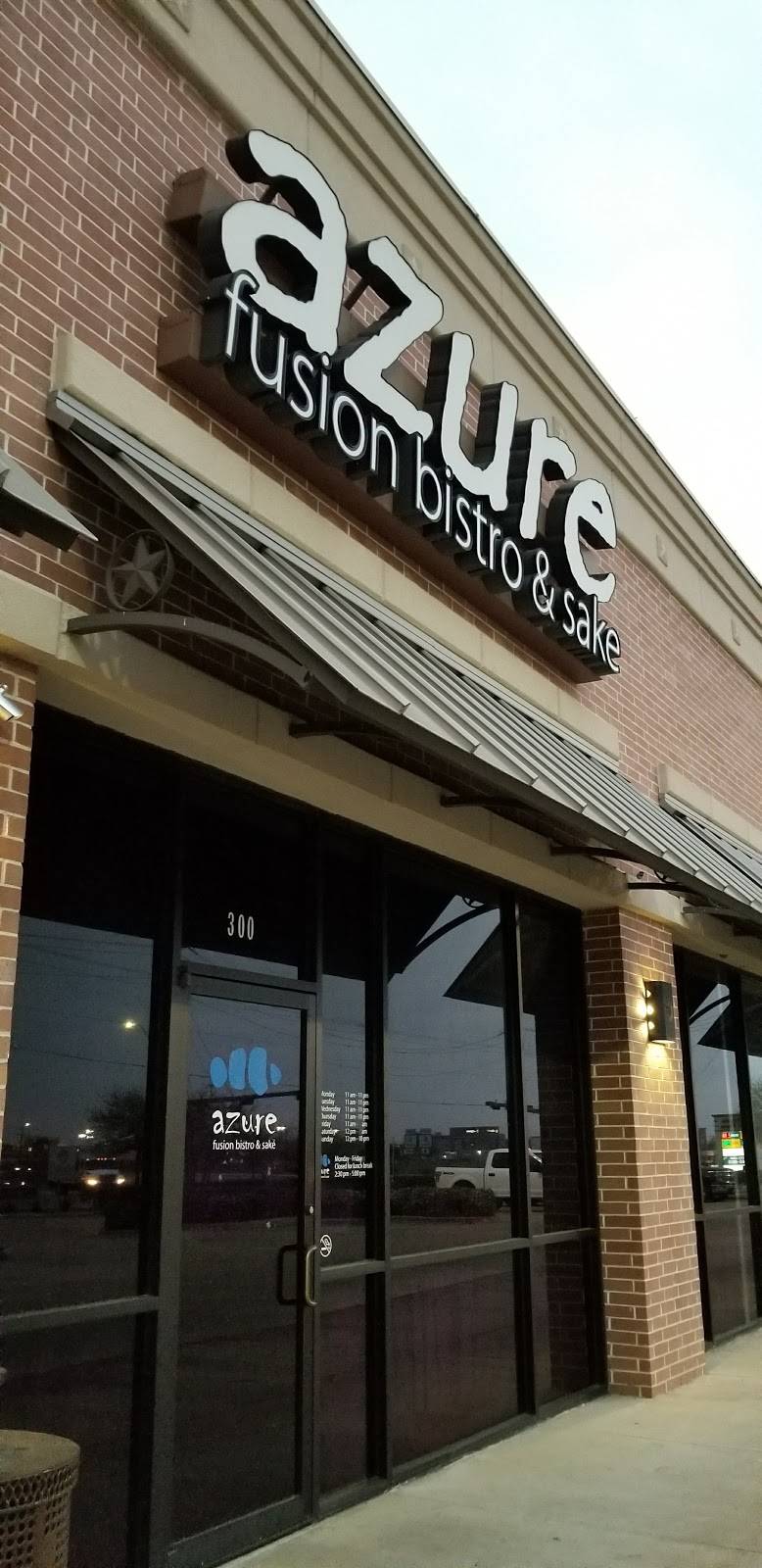 Azure Fusion Bistro & Saké | restaurant | 3975 Texas 6 Frontage Rd #300, College Station, TX 77845, USA | 9796937836 OR +1 979-693-7836