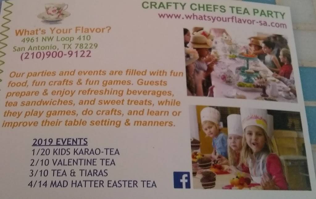 Whats Your Flavor | restaurant | 4961 Northwest Loop 410, San Antonio, TX 78229, USA | 2105102100 OR +1 210-510-2100