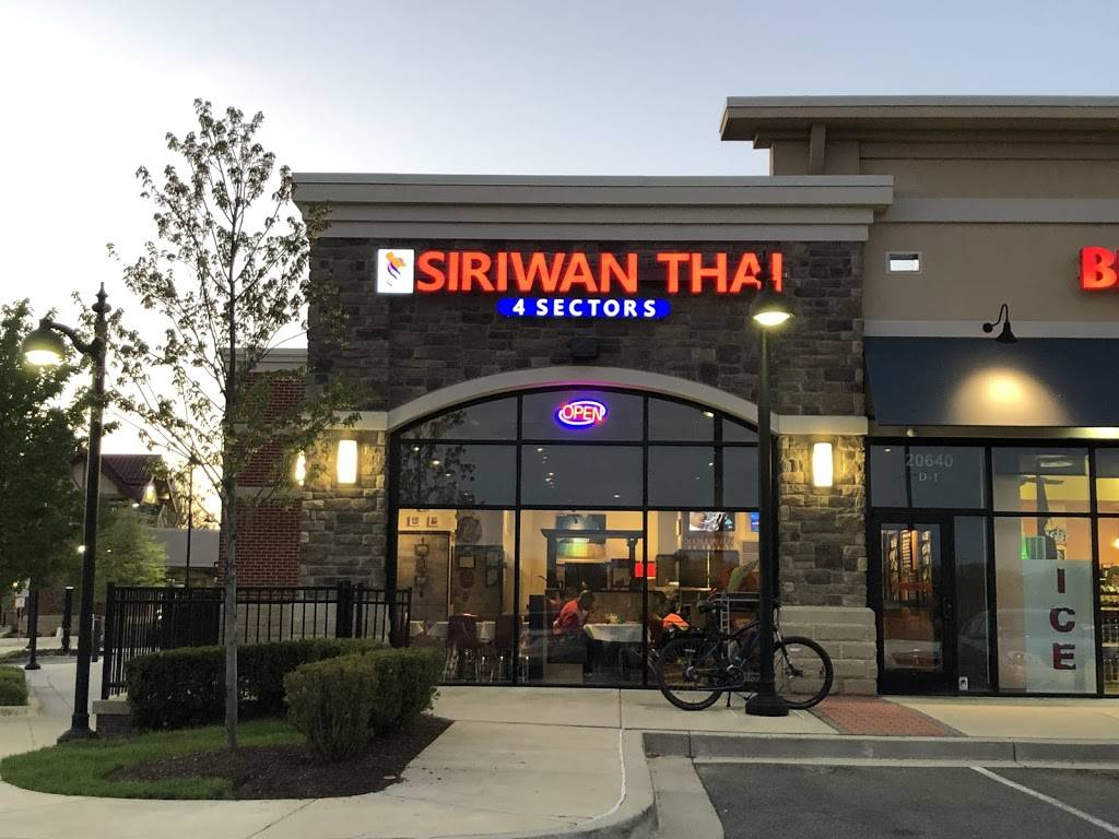Siriwan 4 Sectors | restaurant | 20640 Seneca Meadows Pkwy #D-1, Germantown, MD 20876, USA | 3015697062 OR +1 301-569-7062