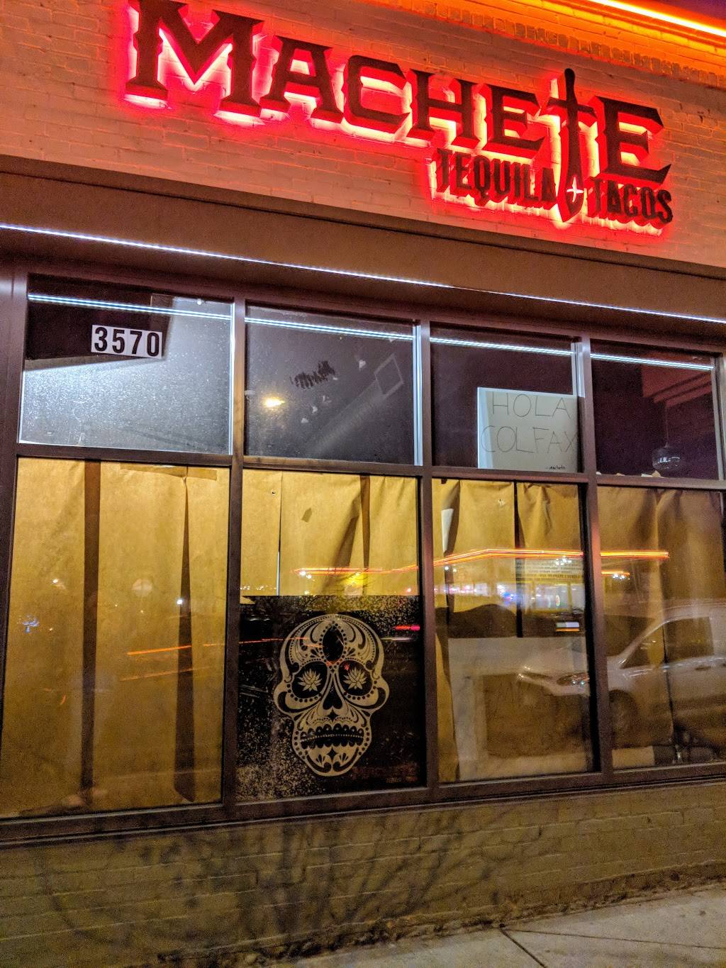 Machete Tequila + Tacos | restaurant | 3570 E Colfax Ave, Denver, CO 80206, USA | 3035931525 OR +1 303-593-1525