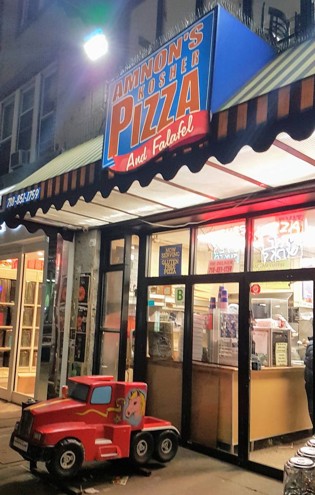 Amnons Kosher Pizza | restaurant | 4814 13th Ave, Brooklyn, NY 11219, USA | 7188511759 OR +1 718-851-1759