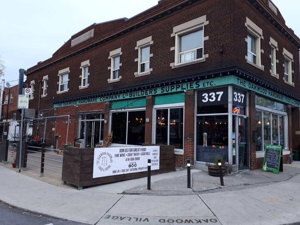The Oakwood Hardware | restaurant | 337 Oakwood Ave, York, ON M6E 2V8, Canada | 4166589898 OR +1 416-658-9898