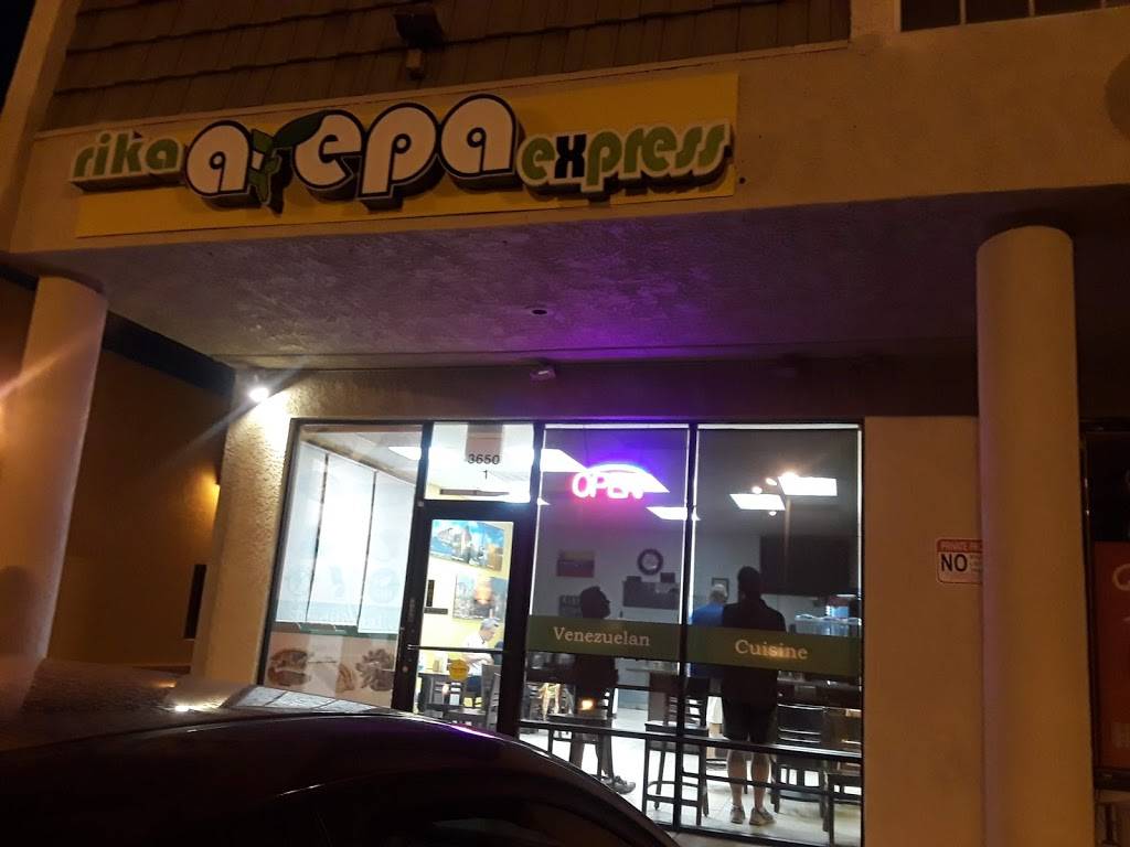 Rika Arepa Express | restaurant | 3650 E Flamingo Rd, Las Vegas, NV 89121, USA | 7027458759 OR +1 702-745-8759