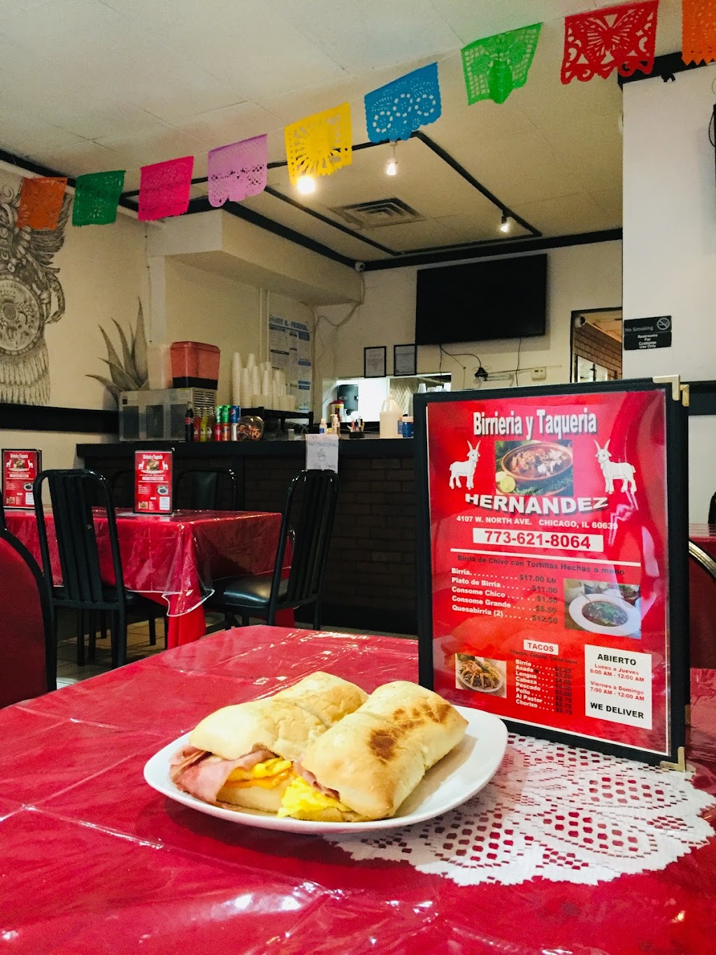 Birrieria Y Taqueria Hernandez | restaurant | 4107 W North Ave, Chicago, IL 60639, USA | 7736218064 OR +1 773-621-8064
