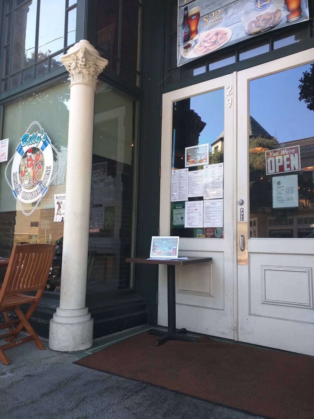 Billys Boston Chowder House | meal takeaway | 29 E Main St, Los Gatos, CA 95030, USA | 4088274005 OR +1 408-827-4005