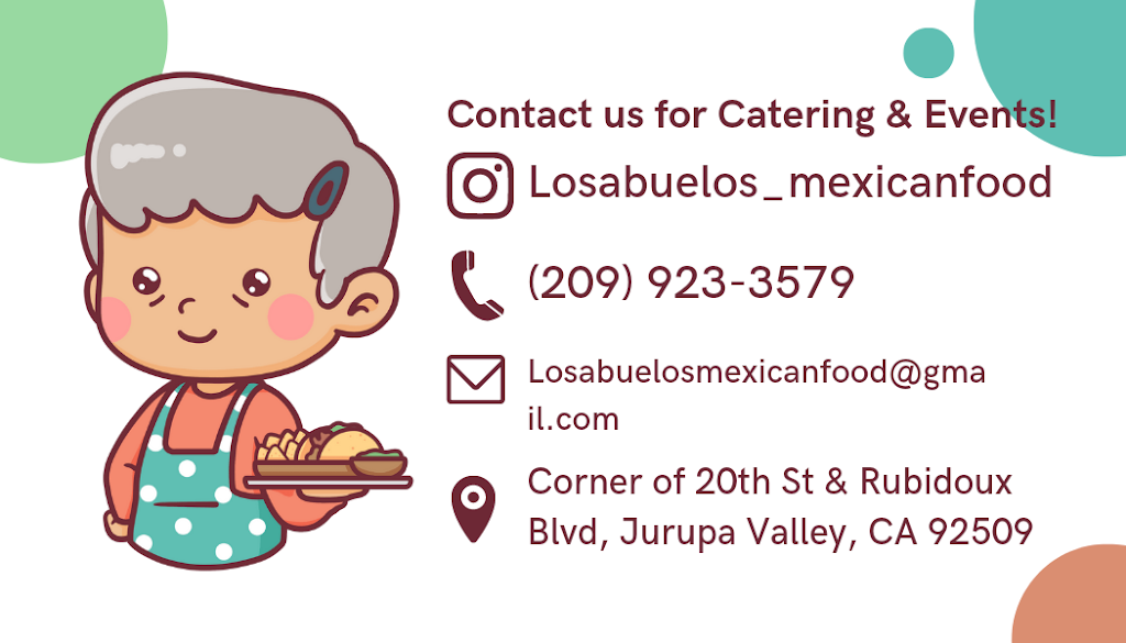 Los Abuelos | restaurant | 20th St &, Rubidoux Blvd, Riverside, CA 92509, USA | 2099233579 OR +1 209-923-3579