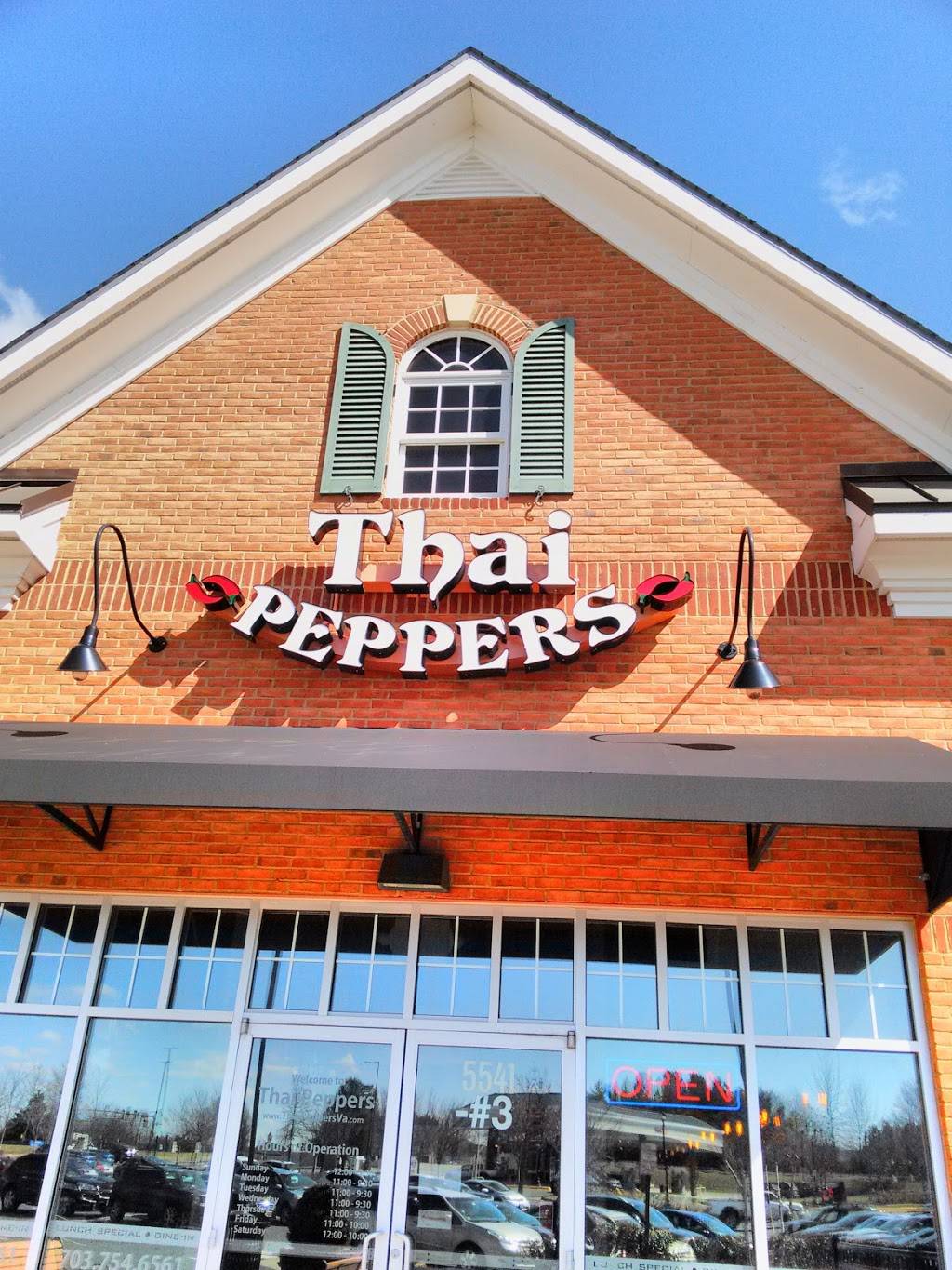 Thai Peppers Restaurant | restaurant | 5541 Merchants View Sq, Haymarket, VA 20169, USA | 7037546561 OR +1 703-754-6561