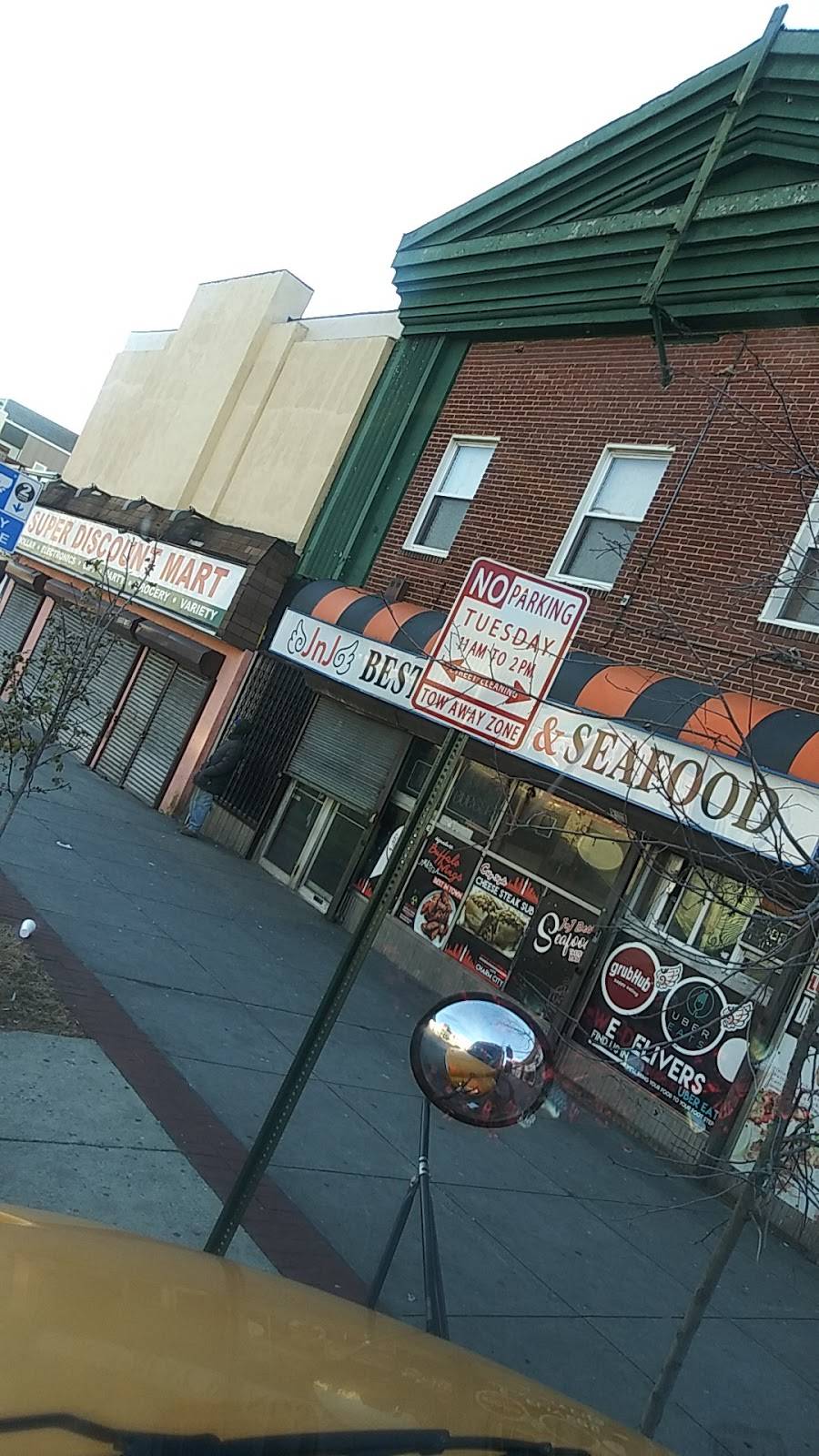 J & J Mart & Carryout Inc | meal takeaway | 3117 W North Ave, Baltimore, MD 21216, USA | 4105664376 OR +1 410-566-4376