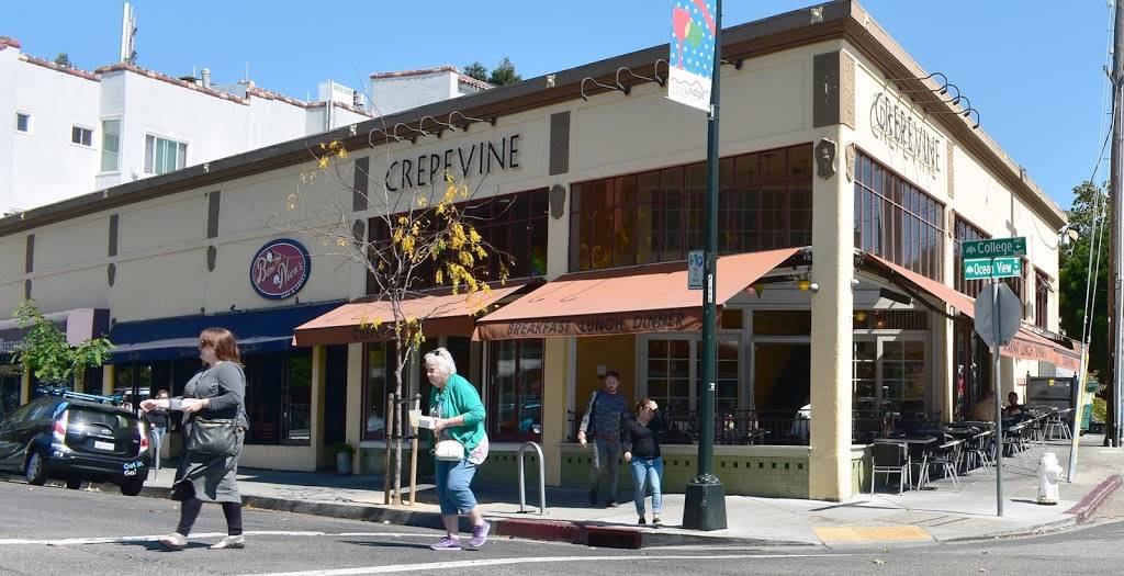 Crepevine | restaurant | 5600 College Ave, Oakland, CA 94618, USA | 5106582026 OR +1 510-658-2026