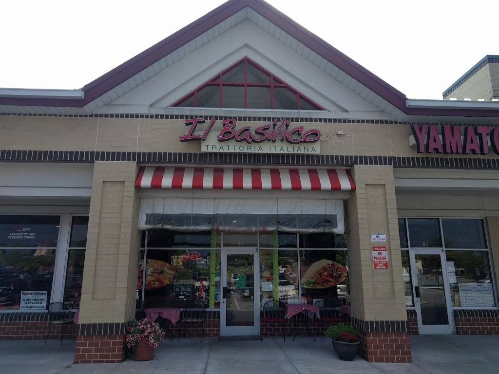 Il Basilico | restaurant | 49 W Aylesbury Rd, Lutherville-Timonium, MD 21093, USA | 4104536603 OR +1 410-453-6603