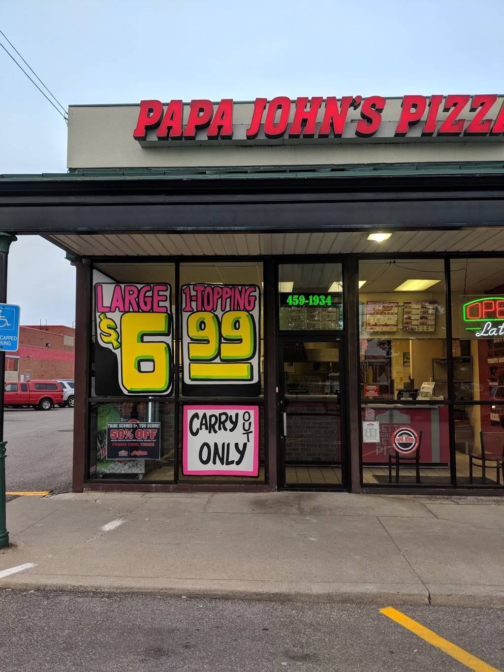 Papa Johns Pizza | restaurant | 4221 Fulton Rd, Cleveland, OH 44144, USA | 2164591934 OR +1 216-459-1934