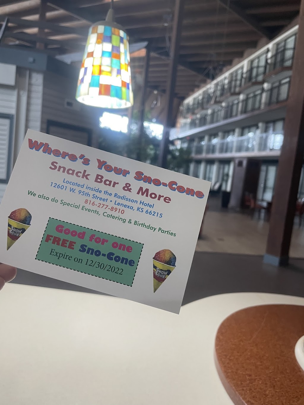 Where’s Your Sno Cone Snack Bar & More | meal takeaway | 12601 W 95th St, Lenexa, KS 66215, USA | 8162778910 OR +1 816-277-8910