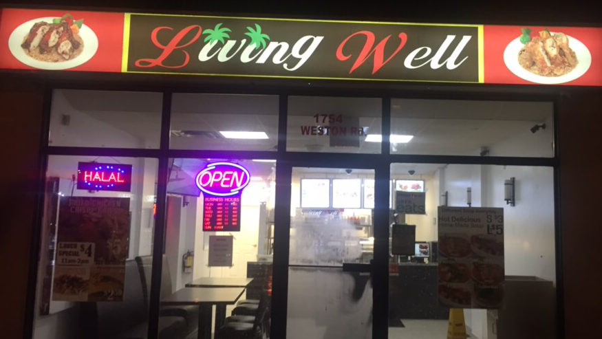 Living well | restaurant | 1754 Weston Rd, York, ON M9N 1V8, Canada | 4166307100 OR +1 416-630-7100