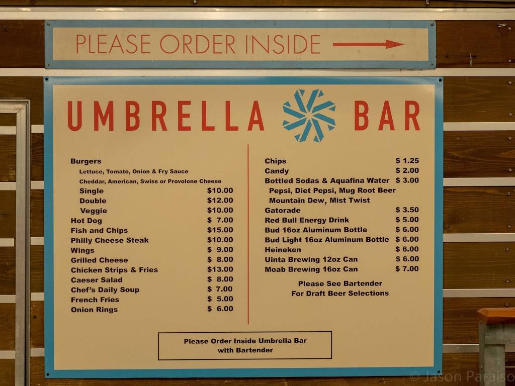 Umbrella Bar | restaurant | 3720 N Sundial Ct, Park City, UT 84098, USA | 4356153307 OR +1 435-615-3307