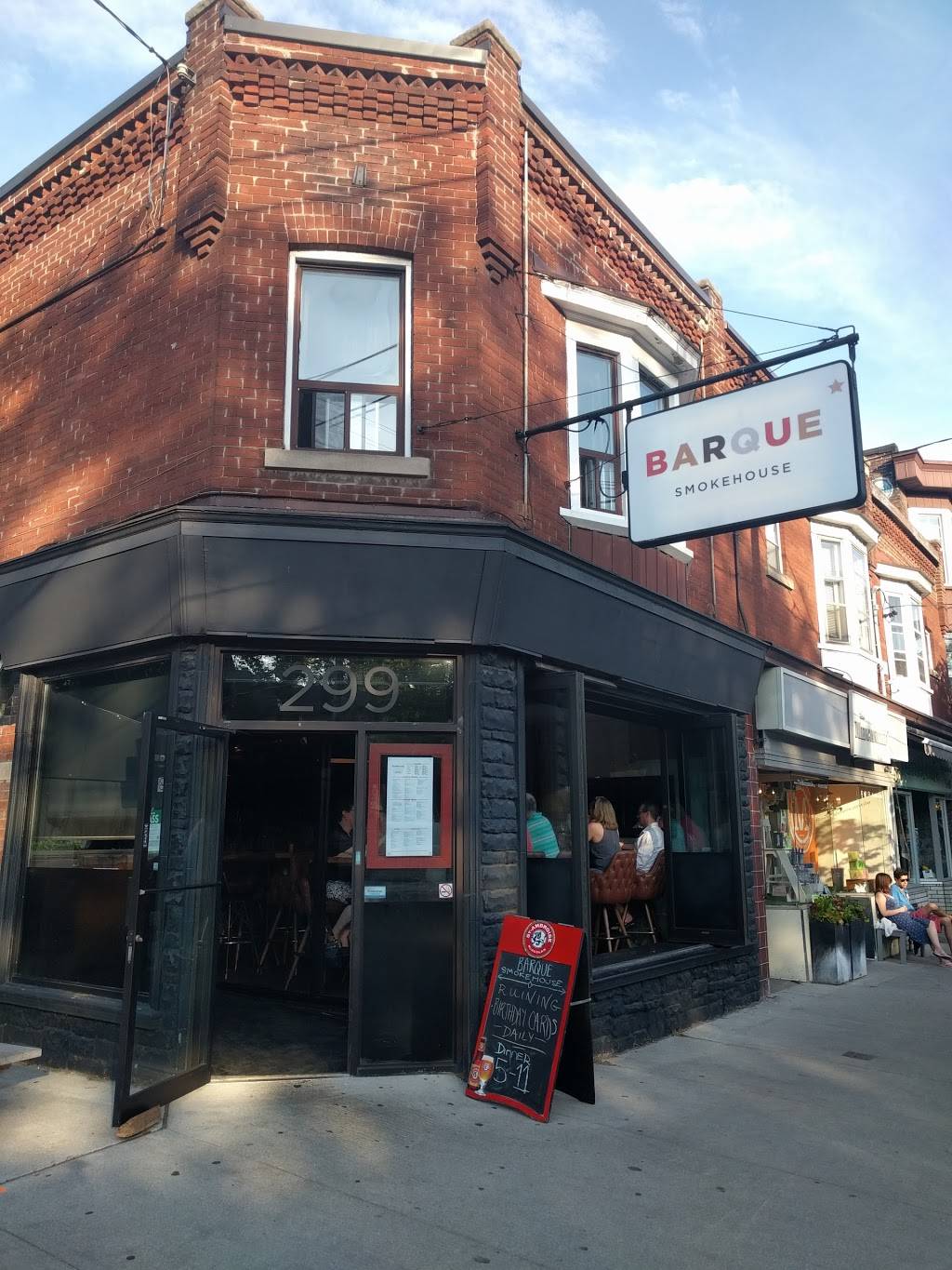 Barque Smokehouse | restaurant | 299 Roncesvalles Ave, Toronto, ON M6R 2M3, Canada | 4165327700 OR +1 416-532-7700