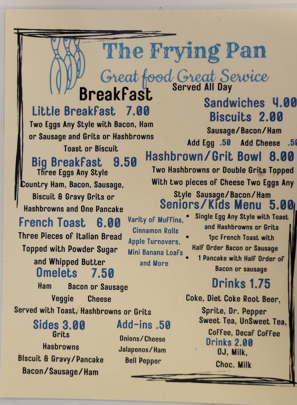 The frying pan | restaurant | 1315 N College St, Booneville, MS 38829, USA | 6625505403 OR +1 662-550-5403