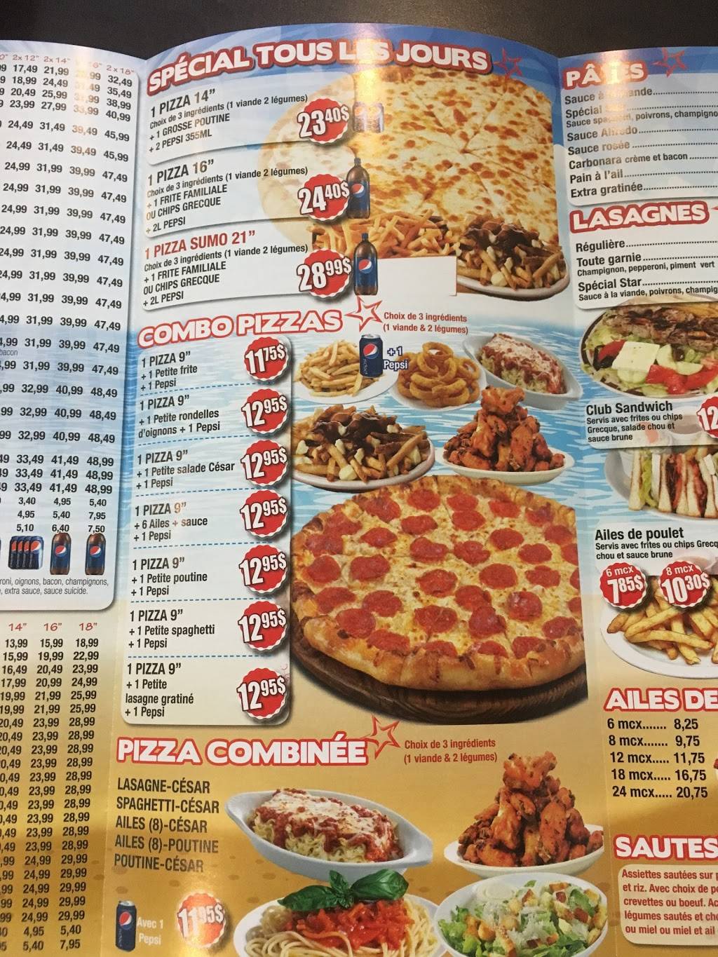 Star Pizza | restaurant | 19 Rue Authier, Granby, QC J2G 7X1, Canada | 4503617777 OR +1 450-361-7777