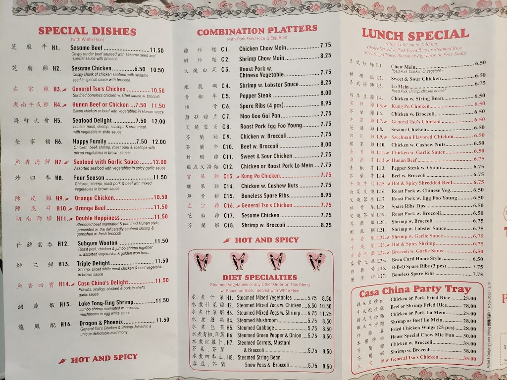 Casa China | meal delivery | 4617 5th Ave, Brooklyn, NY 11220, USA | 7186335533 OR +1 718-633-5533