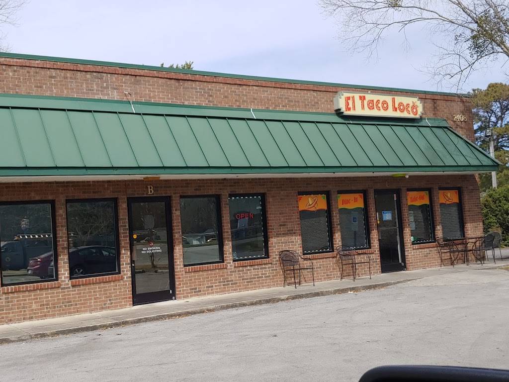 Taco Loco | restaurant | 2408 Doctor M.L.K. Jr Blvd, New Bern, NC 28560, USA | 2526333326 OR +1 252-633-3326