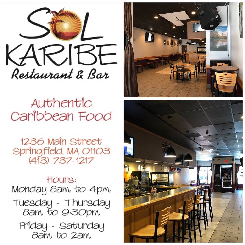 Solkariberestaurant&bar | restaurant | 1236 Main St, Springfield, MA 01103, USA | 4137371217 OR +1 413-737-1217