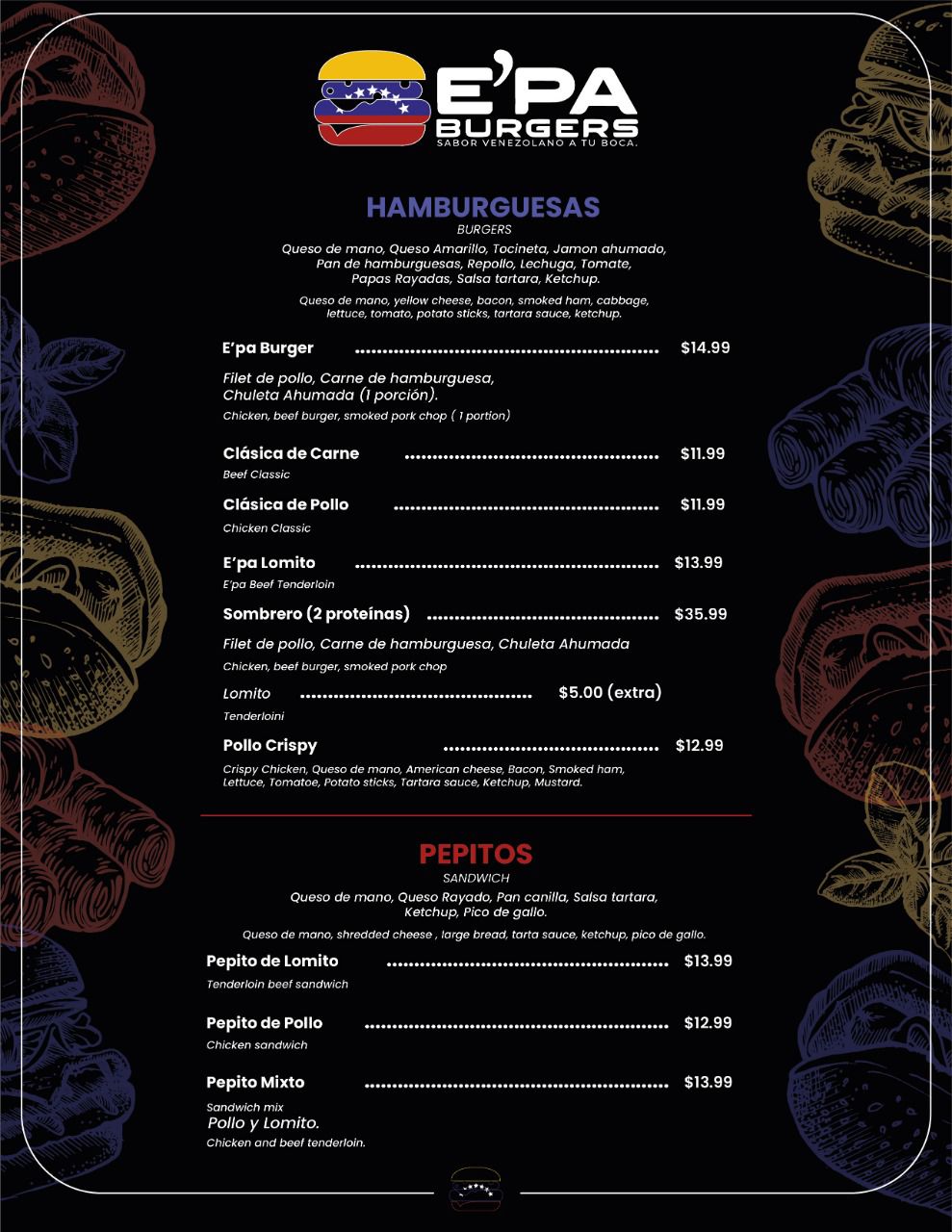 Epa burgers | restaurant | 3110 N Fry Rd, Katy, TX 77449, USA | 8322195432 OR +1 832-219-5432