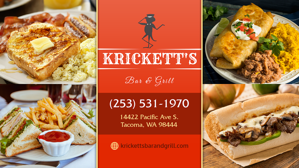 Kricketts Bar & Grill | restaurant | 14422 Pacific Ave S, Tacoma, WA 98444, USA | 2535311970 OR +1 253-531-1970